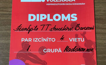 Volejbola sacensības Barkavas pamatskolā