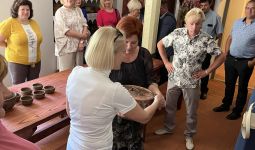Svinīgā pieņemšana pie direktores Ritas Poles